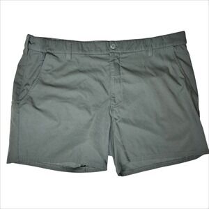 Huk Pursuit Fishing Shorts Men XXXL‎ Dark Green 6 Inch Quick Dry Stretch UPF 30
